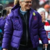 Sarina Wiegman Purple Puffer Jacket