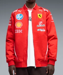 Scuderia Ferrari HP Puma 2026 Red Bomber Jacket