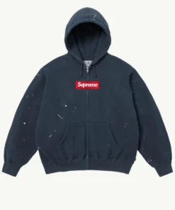 Supreme MM6 Maison Margiela Box Logo Zip Up Hooded Sweatshirt