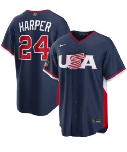 USA Baseball Bryce Harper 2026 World Baseball Classic Jersey