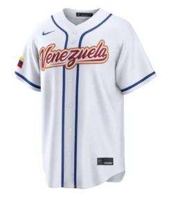 Venezuela Baseball Jackson Chourio 2026 World Baseball Classic White Jersey