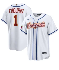 Venezuela Baseball Jackson Chourio White 2026 World Baseball Classic Jersey