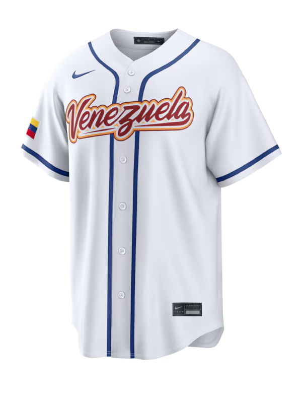 Venezuela Baseball White 2026 World Baseball Classic Jersey