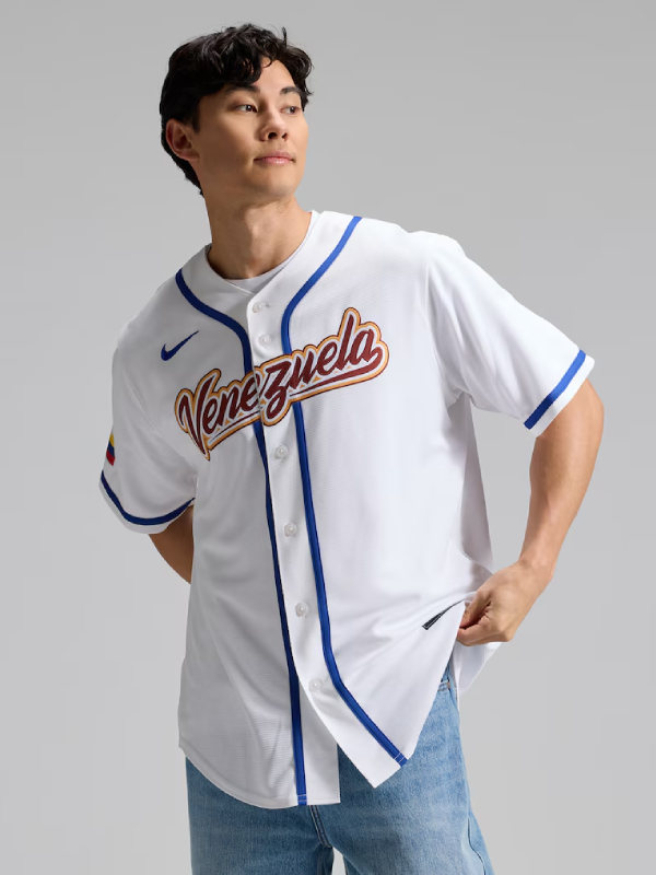 Venezuela Baseball White World Baseball Classic 2026 Jersey