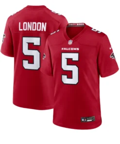 Atlanta Falcons 2026 Drake London Red Game Jersey