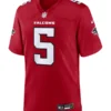 Atlanta Falcons Drake London 2026 Red Game Jersey