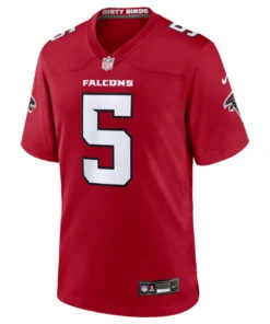 Atlanta Falcons Drake London 2026 Red Game Jersey