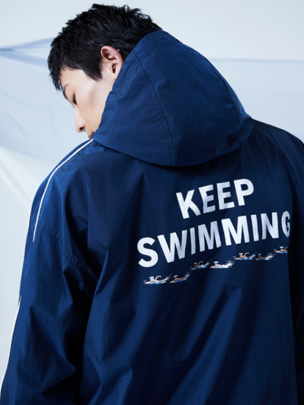 BTS Blue Zipper Keep Swimming Jacket