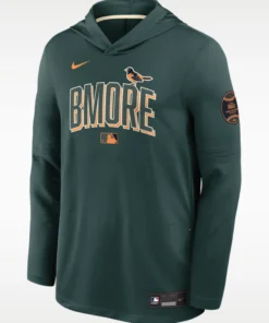 Baltimore Orioles 2026 City Connect Long Sleeve Hooded T-Shirt