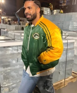 Drake 2026 Green Bay Packers Varsity Bomber Jacket