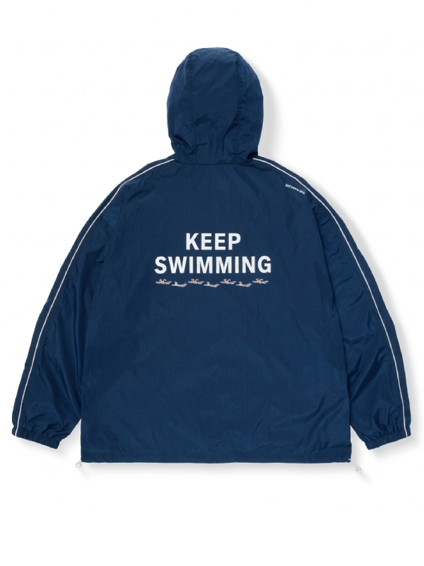 Keep Swimming BTS Blue Zipper Jacket
