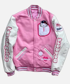 LA x Hello Kitty Pink Bomber Jacket