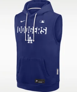 Los Angeles Dodgers Standard Issue Blue Sleeveless Hoodie