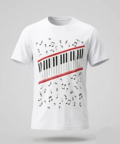 Michael Jaafar Jackson Piano Beat it White T-Shirt