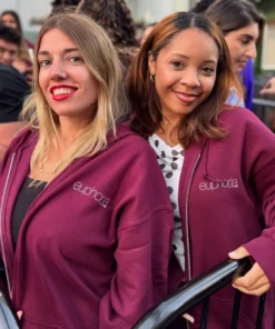 Rue Euphoria Maroon Zip Hoodie