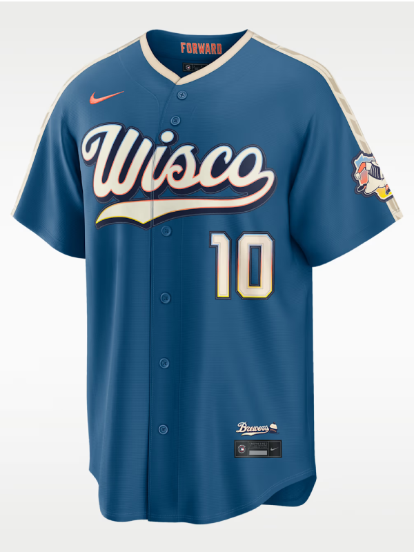 Sal Frelick Milwaukee Brewers 2026 City Connect Jersey