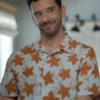Shrinking S03 Michael Urie Orange Floral Shirt