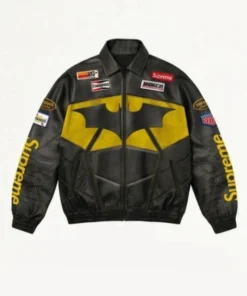 Supreme Batman Racing Leather Jacket