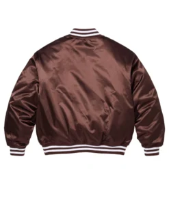 Supreme Champion Satin Varsity Jacket Brown