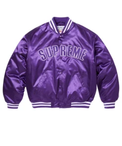 Supreme Champion Satin Varsity Purple Jacket