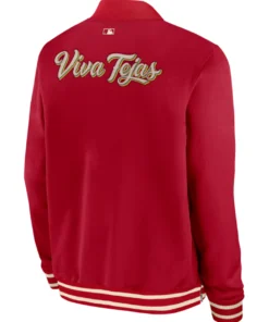 Texas Rangers Red 2026 City Connect Authentic Collection Jacket