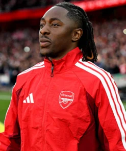 Arsenal FC 26_27 Home Anthem Red Zipper Jacket