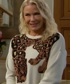 Bold And The Beautiful Katherine Kelly Lang Leopard Jumper