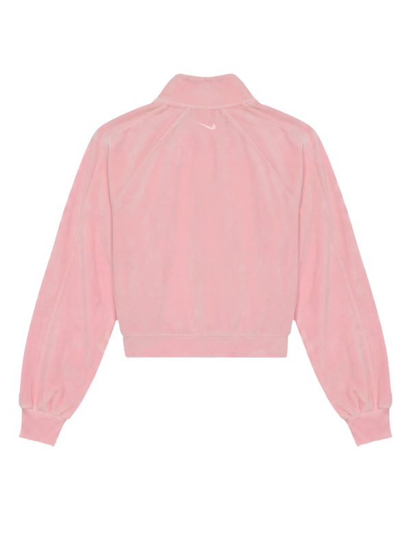 CJ x Nike Women Pink Velour Zipper Jacket