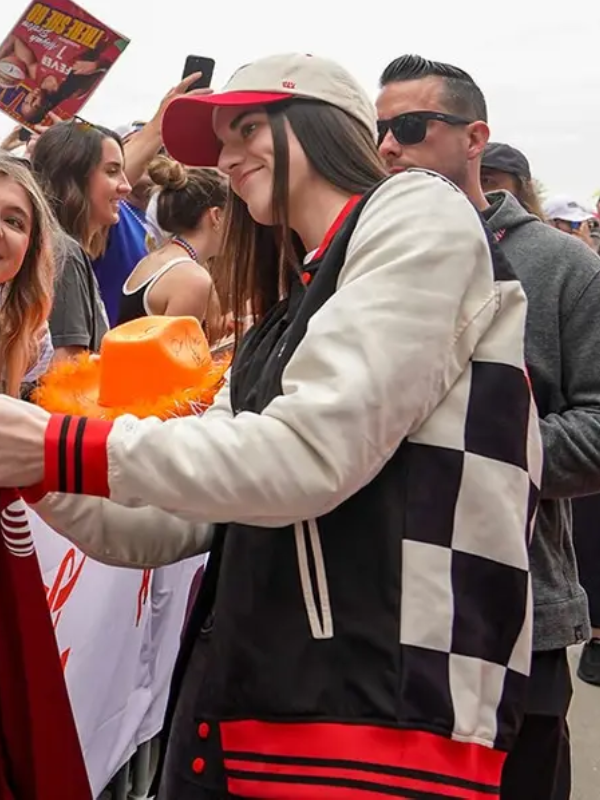 Caitlin Clark Indianapolis 500 Racing Bomber Jacket