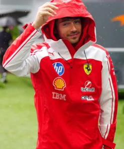 Charles Leclerc F1 Grand Prix Of Miami Red And White Jacket