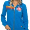 Chicago Cubs 2026 Aviator Nation X MLB Zip Blue Hoodie