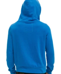 Chicago Cubs Aviator Nation MLB Blue Tri-Blend Full-Zip Hoodie