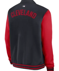 Cleveland Guardians Navy_Red 2026 Dugout Full-Zip Bomber Jacket