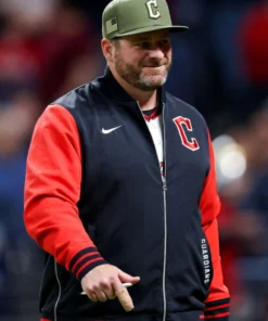 Cleveland Guardians Navy_Red 2026 Dugout Jacket