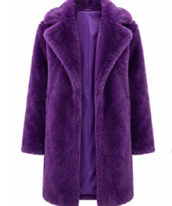 Colorado Rockies Faux Fur Purple Coat