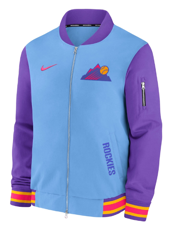 Colorado Rockies Light Blue_Purple City Connect 2026 Jacket