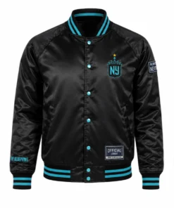 Gotham FC Black Bomber Varsity Jacket