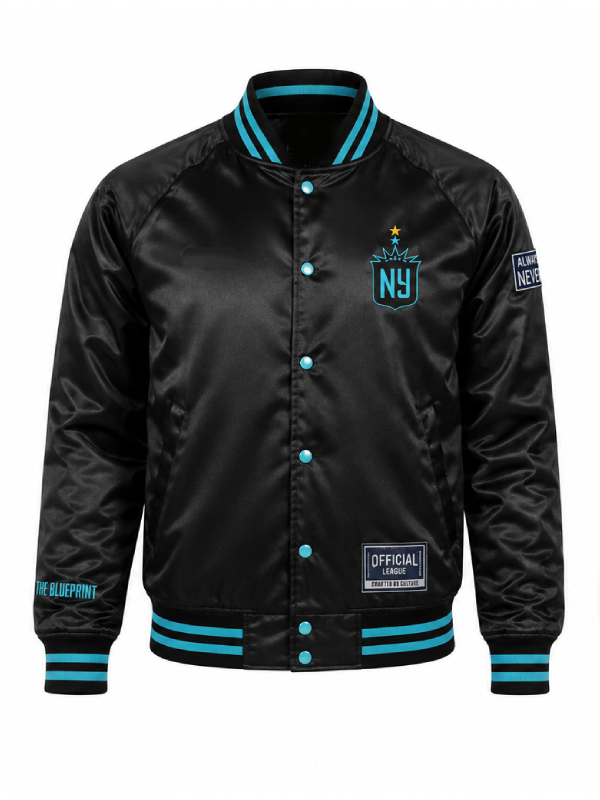 Gotham FC Black Bomber Varsity Jacket