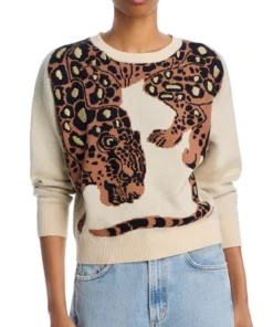 Kelly Lang Bold And The Beautiful 2026 Katherine Brooke Logan Leopard Print Jumper Sweater