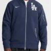 Los Angeles Dodgers Navy Dugout Bomber Jacket