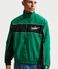 Nike Sportswear Club Mens Lightweight Full-Zip Green Jacket