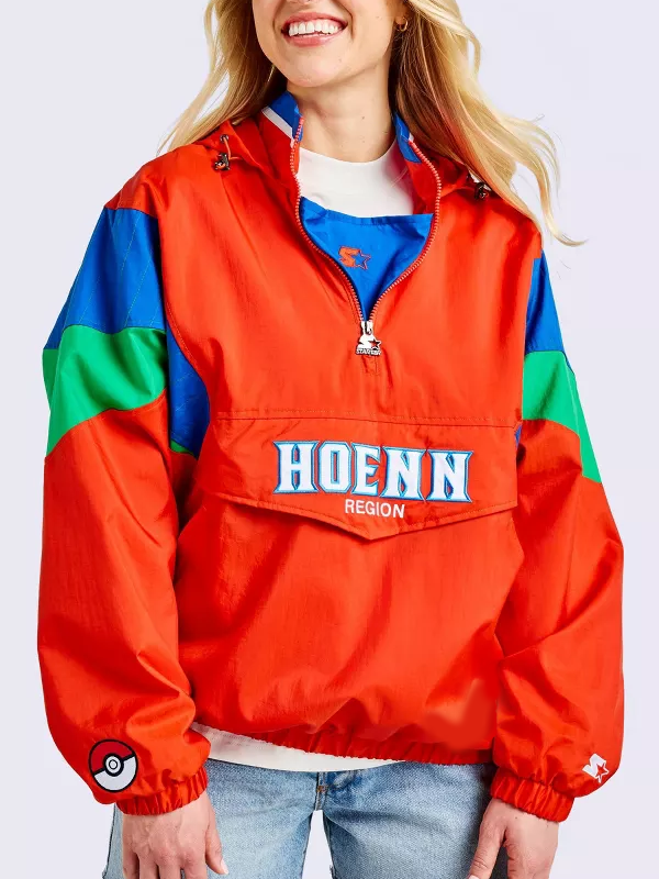 Pokémon x Target Half-Zip Multicolor Hoenn Starter Pullover Red Jacket