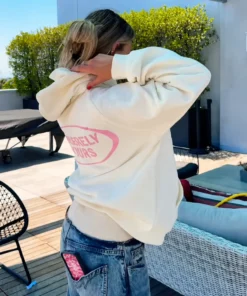 Sincerely Yours Hoodie Cream With Gloss Pocket