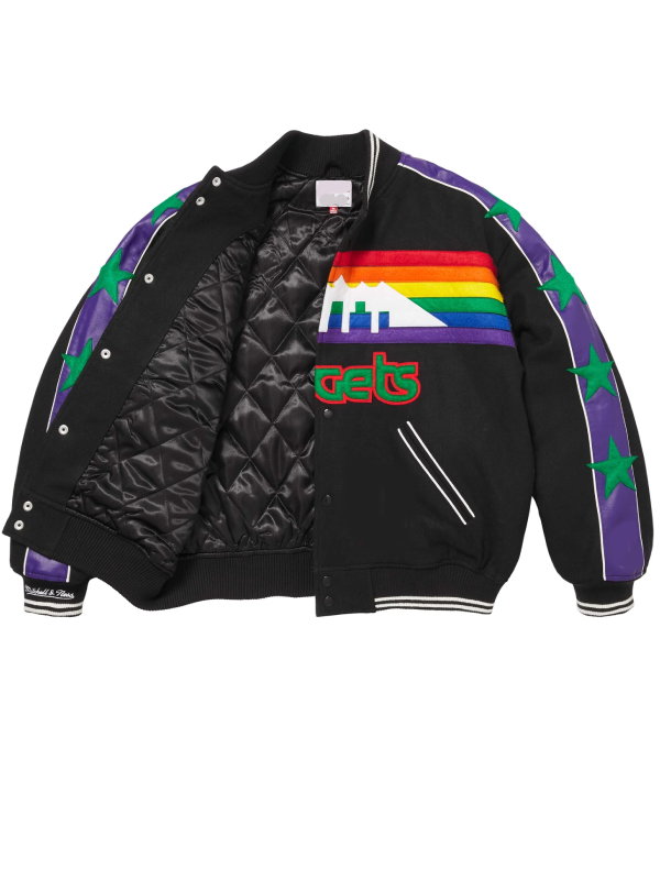 Supreme Mitchell & Ness Teams Black Varsity Jacket