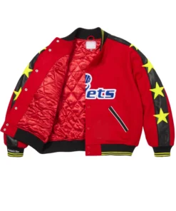 Supreme Mitchell & Ness Teams Red Varsity Jacket