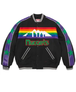 Supreme Mitchell & Ness Teams Varsity Black Jacket