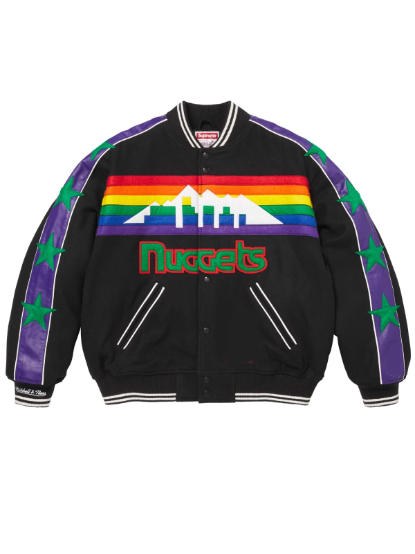 Supreme Mitchell & Ness Teams Varsity Black Jacket