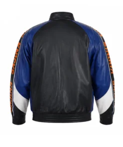 Timothée Chalamet 2026 NY Knicks Finals Black Leather Jacket