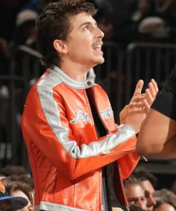 Timothee Chalamet Knicks 2026 Game Bomber Jacket