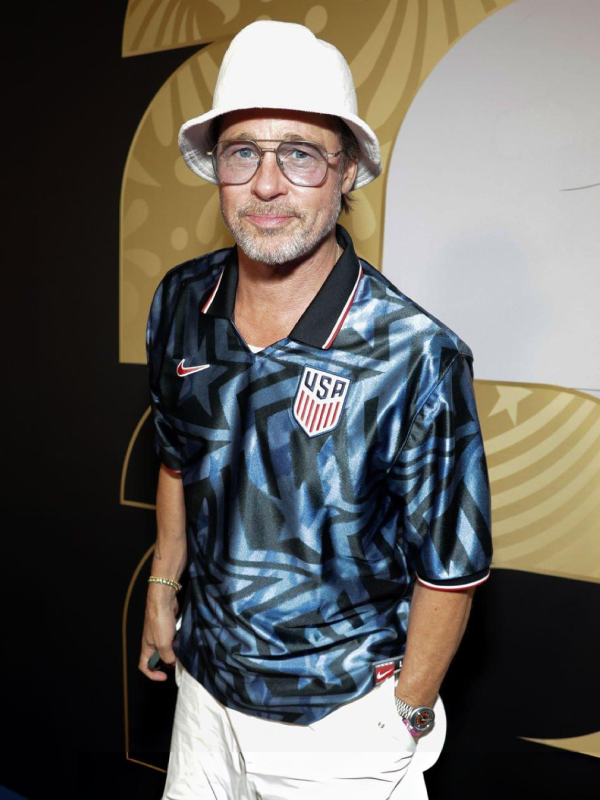 Brad Pitt USMNT Short-Sleeve Soccer Top